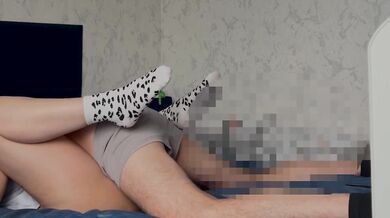 Cheating: The neighbor's dick tastes much better than my husband's dick. Creampie in pussy