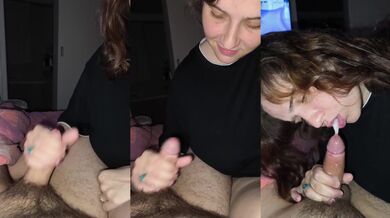 VictoriaReed Official Deepthroat Swallows Cock Fiercely