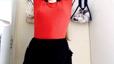 beautiful, elegant woman, voluptuous body, sexy in a mini skirt, sensual, drives you crazy with that gorgeous pussy
