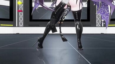 Elf VTuber Outfit Change Until Nude | Monitoring Hentai MMD
