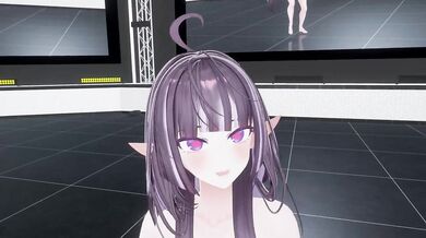 Elf VTuber Outfit Change Until Nude | Monitoring Hentai MMD