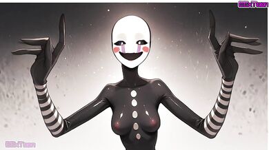 FNAF Hentai Anime - Big Tits fnaf Puppet Blow Job Hentai by eextoon