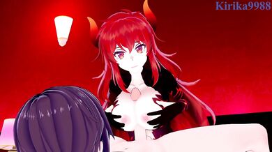Dola and I have intense sex at a love hotel. - Nijisanji VTuber Hentai