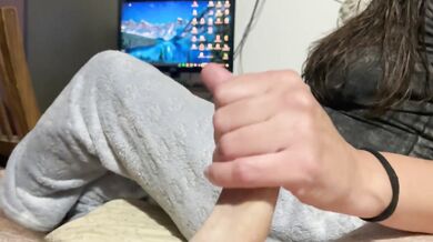 She loves to grab my penis at night