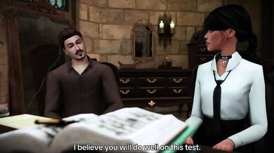 The last private lesson of Wednesday Addams.