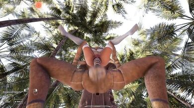 and again Lara couldn't resist and entered the cave, and the statue couldn't resist and entered Lara's cave. part 2