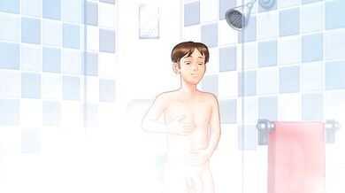 debbie and Summertime washrom hendjob sense scenes