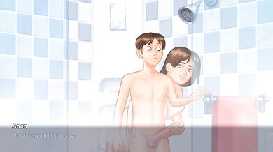 debbie and Summertime washrom hendjob sense scenes