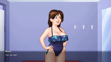 Debbie shopping mall changing room scenes in Summertime saga new update 21.0.0