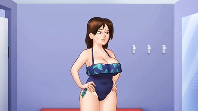 Debbie shopping mall changing room scenes in Summertime saga new update 21.0.0