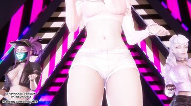[MMD] BABYMONSTER - FOREVER - Ahri, Akali, Evelynn Sexy Kpop Dance League of Legends Hentai Uncensored 4K 60FPS