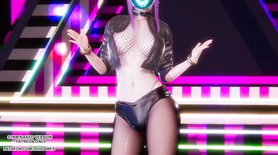[MMD] BABYMONSTER - FOREVER - Ahri, Akali, Evelynn Sexy Kpop Dance League of Legends Hentai Uncensored 4K 60FPS