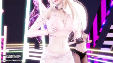 [MMD] BABYMONSTER - FOREVER - Ahri, Akali, Evelynn Sexy Kpop Dance League of Legends Hentai Uncensored 4K 60FPS