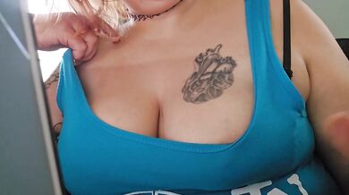 POV Flashing Tits in Public Study