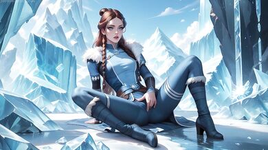 Katara was caught masturbating and squirting and then fucked hard in the ass.