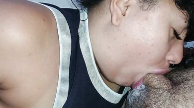 Best blowjob creampie on Pornhub, she gets destroying on the lucky guy until he cums????