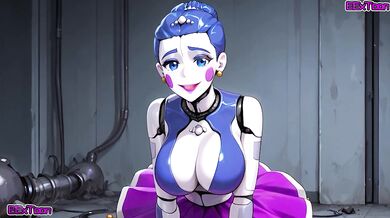 FNAF Hentai Anime - Big Tits Ballora Blow Job Hentai by eextoon