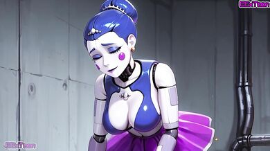 FNAF Hentai Anime - Big Tits Ballora Blow Job Hentai by eextoon