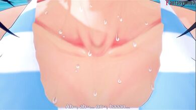 Ryuko Matoi hot sex on the pool | Killlakill | Full & POV on patreon: Fantasyking3