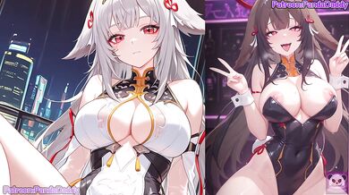 Zenless Zone Zero bunny suit hentai - big tits Ye Shunguang Bunny Suit Blow Job for her boss hentai by PandaDaddy
