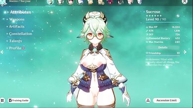 Sucrose Skimpy/NSFW - Thicc & OG Toggles - Genshin Impact NSFW Mod