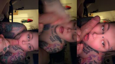 Submissive mouth, he loves when I swallow it like a good little slut