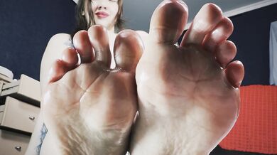 Oiled Feet ASMR | Slow Sole POV & Deep Whisper Tease