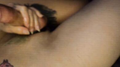 The best slippery POV handjob ever with multiple orgasms and close up cum leaking