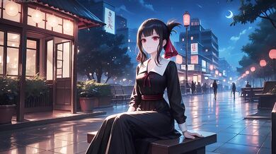 Sex with Kaguya-sama on a date on a romantic evening