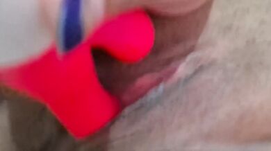 Me playing with my vibrator by myself, having a great time