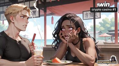 The hot encounter inbetween 2 dark-hued queens at the tropical cafe was the hottest XXX!