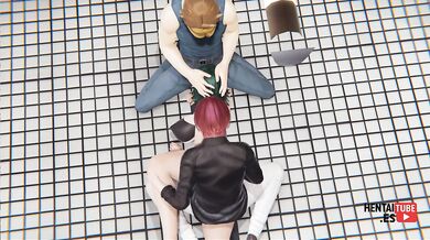 One Punch Man Hentai - Fubuki a threesome in a toilet