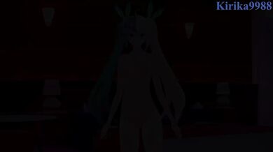 紡霊拉比 Bourei Rabbi and I have intense sex at a love hotel. - VTuber Hentai