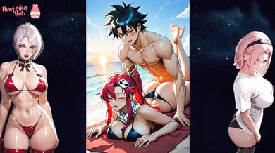 Hentai with bitch Yoko Littner from anime and manga by Gurren-Lagann. Finally, I took off my jacket and gave myself to everyone right on the street.№2