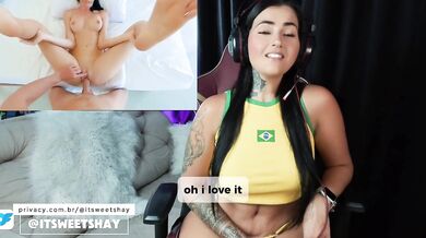 MrPussyLicking - BARBIE GIRL HUGE SQUIRTING PUSSY FUCKED AND CREAMPIE - Porn React - ItsweetShay