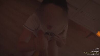 Late Night Blowjob After Party came on Tongue