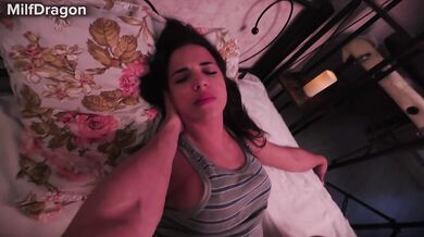 Demure Step Sis Share Bed: first time jitters and awkward glances