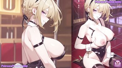 zenless zone zero bunny suit hentai - big tits Evelyn Bunny Suit Blow Job for her boss hentai by PandaDaddy