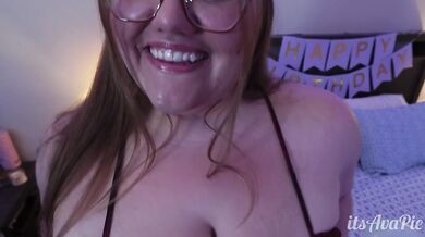 Birthday sex with ur first BBW pov sex