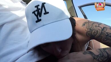 She asked me to stop the car so she could suck me off