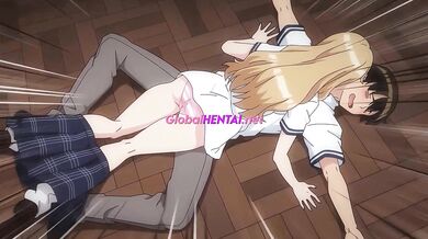She dominates him on the wooden floor | Hentai uncensored (gameplay)