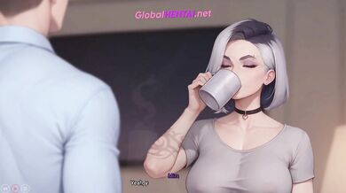 She dominates him on the wooden floor | Hentai uncensored (gameplay)