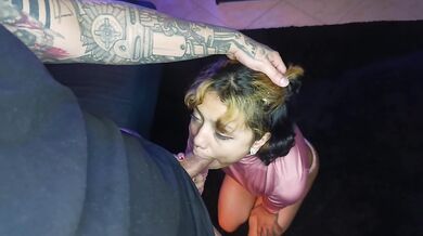 Cute Petite loves to suck cock