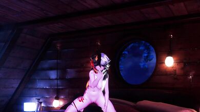 You were spying on your stepsister, but she noticed you and punished you