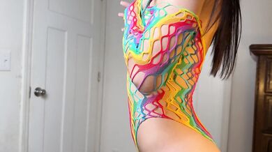Transparent Bodysuit Try-On… should I keep it on? | Nipple Tease! | Hazel Madison
