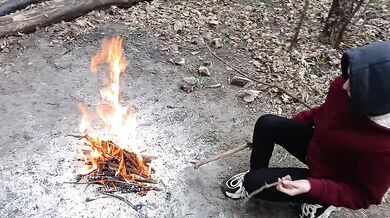 I fucked a stranger in the mouth in the forest while talking - Lesbian_illusion