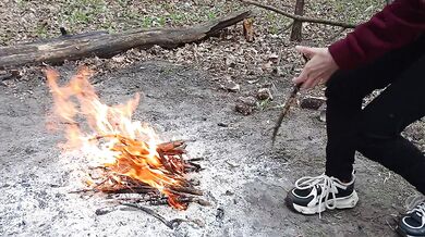 I fucked a stranger in the mouth in the forest while talking - Lesbian_illusion