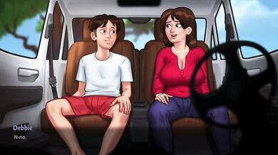 Sommertime saga | stepmom with sex un the my car in Gameplay