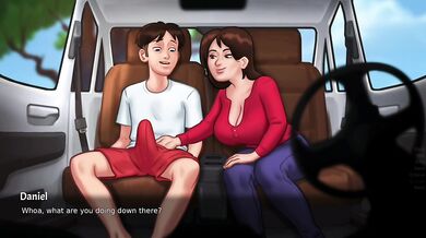 Sommertime saga | stepmom with sex un the my car in Gameplay