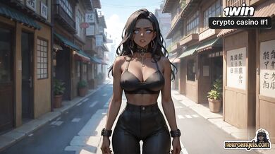 Sexy ebony Tokyo alley seduction taken to next level by a super hot muscle man and his curvaceous